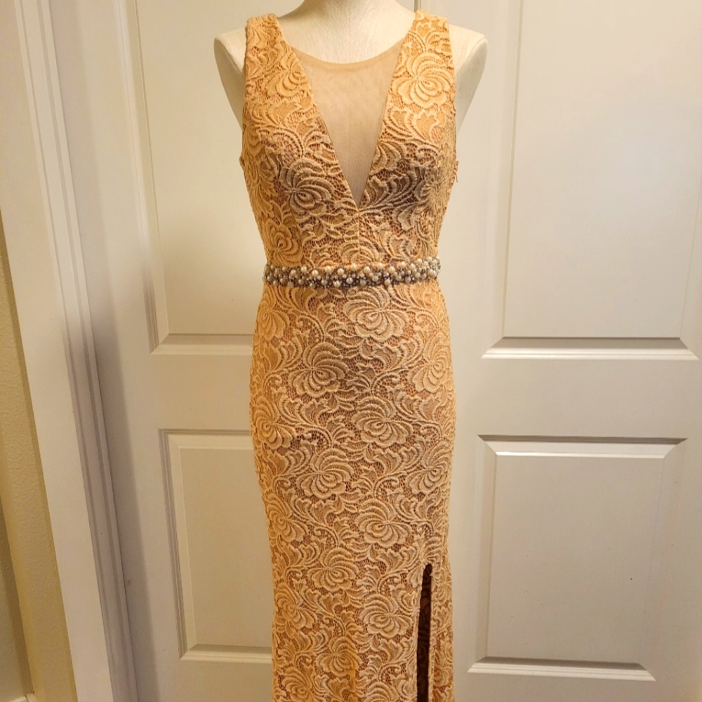 Blush pink formal gown